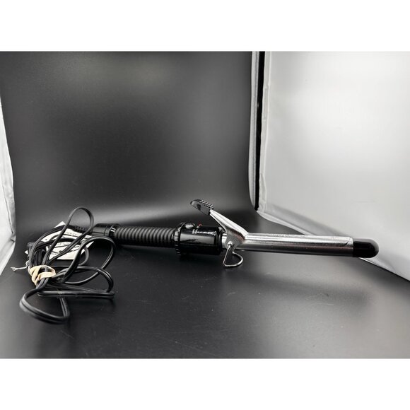 CONAIR 3/4" Instant Heat Curling Iron Chrome and Black 25 Settings Tested Works - Picture 7 of 16
